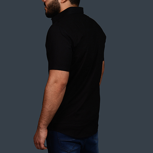 Black Half Sleeve Shirt